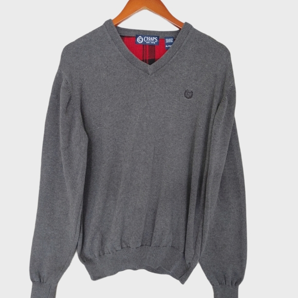 Chaps Other - Chaps Gray V-Neck SweaterXL